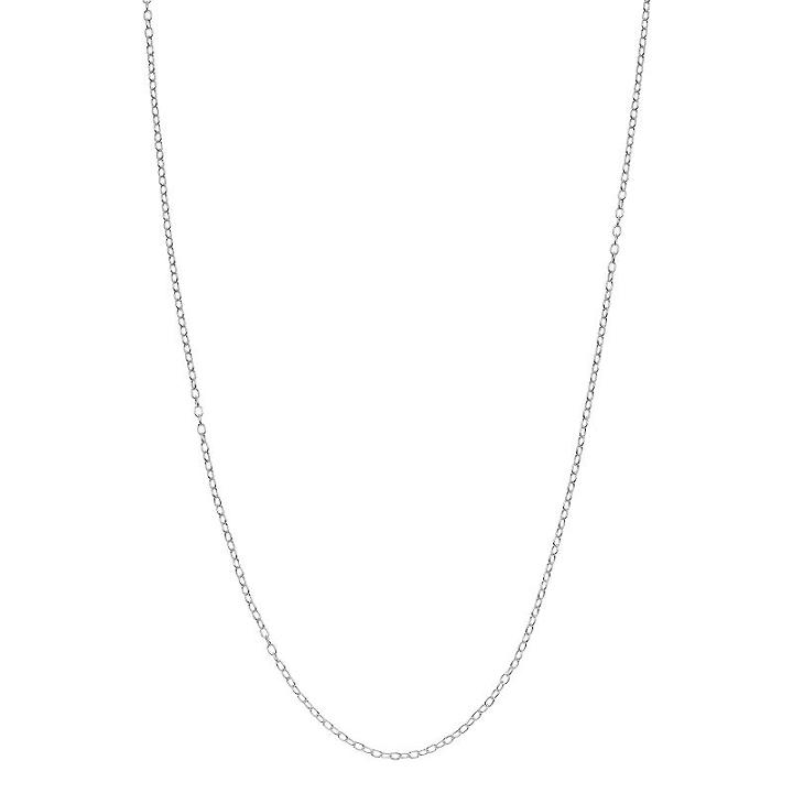Primrose Sterling Silver Rolo Chain Necklace - 18 In, Women's, Size: 18, Grey