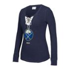 Women's Ccm Buffalo Sabres Lace-up Henley Tee, Size: Large, Multicolor