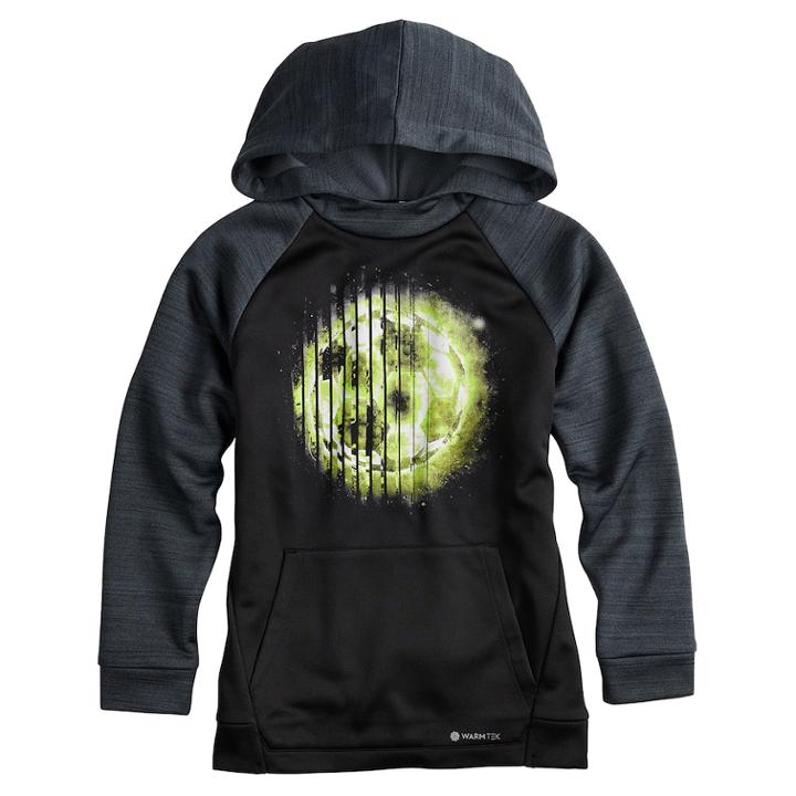 Boys 8-20 Tek Gear&reg; Performance Graphic Hoodie, Size: Large, Black