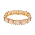 Lc Lauren Conrad Peach Round Stone Stretch Bracelet, Women's, Pink