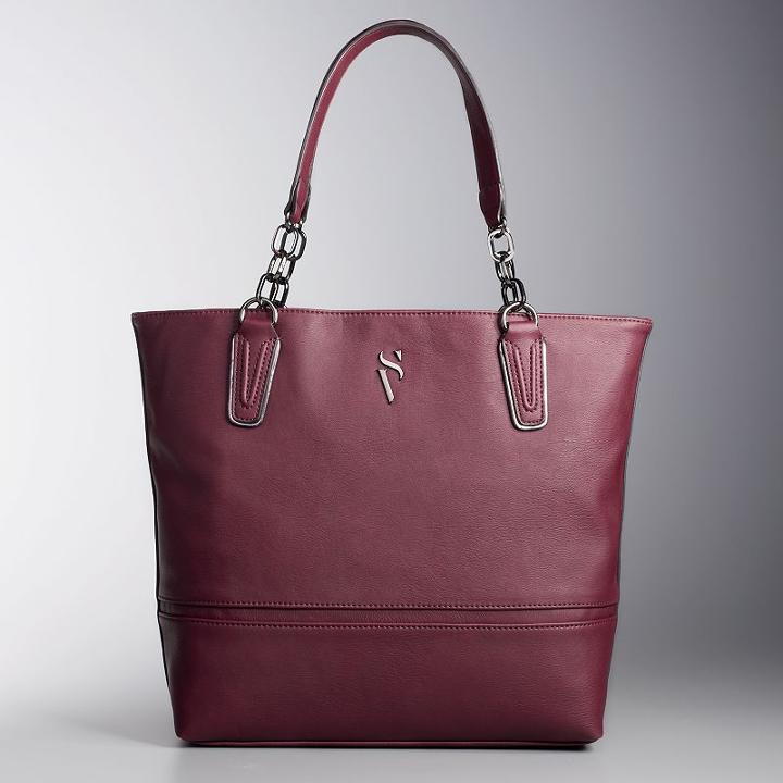 Simply Vera Vera Wang Catherine Tote, Women's, Red