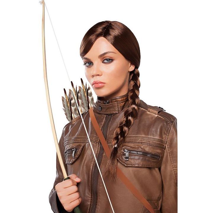 Adult Braided Costume Wig, Brown