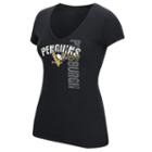 Women's Reebok Pittsburgh Penguins Layers Tee, Size: Small, Black