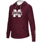 Women's Mississippi State Bulldogs Crossover Hoodie, Size: Xxl, Med Red