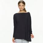 Women's Jezebel City French Terry Side Zip Poncho, Size: Medium, Oxford