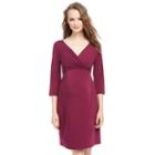 Maternity Oh Baby By Motherhood&trade; Faux-wrap Dress, Women's, Size: Small, Purple