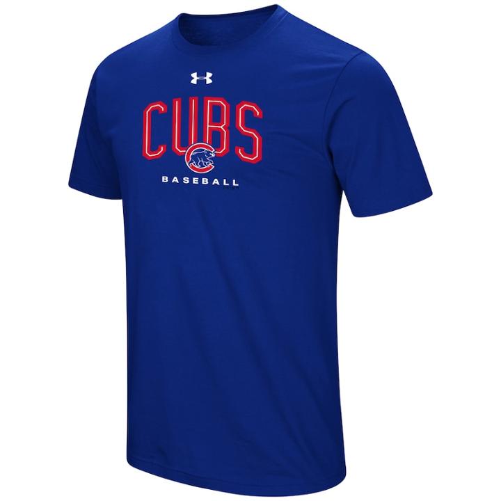 Men's Under Armour Chicago Cubs Arch Tee, Size: Large, Brt Blue