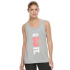 Women's Nike Sportswear Just Do It Racerback Tank Top, Size: Xl, Grey Other