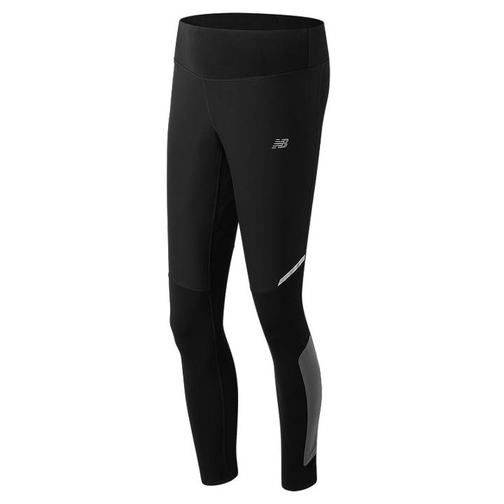 Women's New Balance Windblocker Running Tights, Size: Medium, Black
