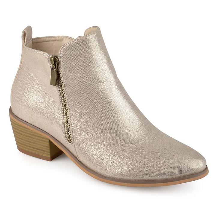 Journee Collection Rebel Women's Ankle Boots, Size: 5.5, Gold