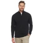 Men's Croft & Barrow Thermolite Quarter-zip Sweater, Size: Xxl, Black
