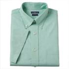 Men's Croft & Barrow&reg; Fitted Button-down Collar Dress Shirt, Size: Xxl18.5-19, Med Green