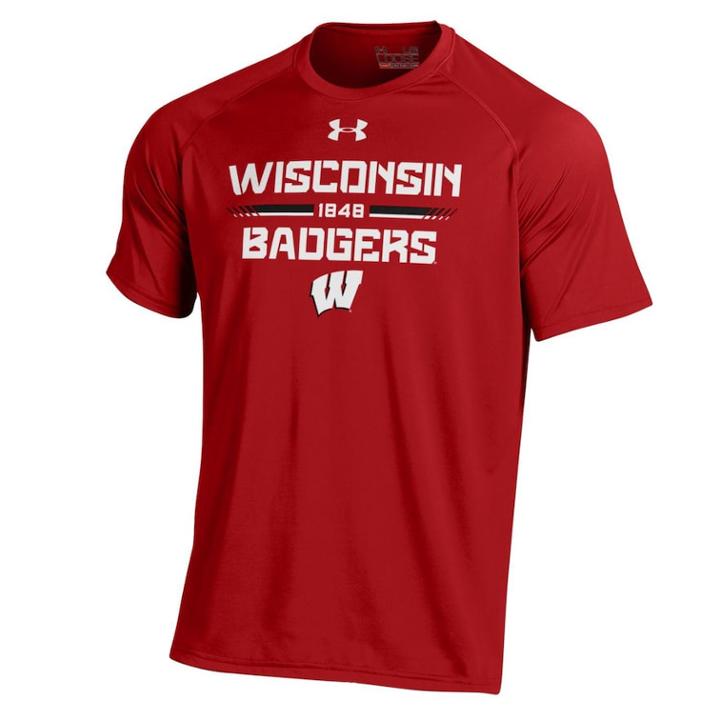 Men's Under Armour Wisconsin Badgers Tee, Size: Xxl, Clrs