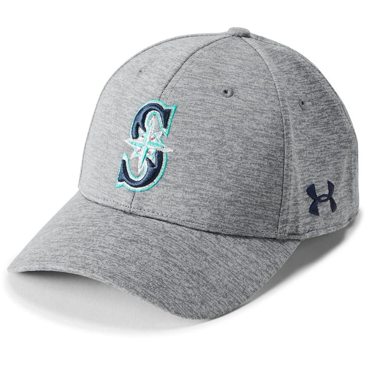 Adult Under Armour Seattle Mariners Twist Closer Adjustable Cap, Men's, Grey