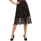 Women's Apt. 9&reg; Lace Skirt, Size: Large, Black