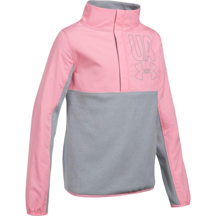 Girls 7-16 Under Armour Phenom Fleece 1/2-snap Pullover, Size: Small, Red Overfl