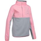 Girls 7-16 Under Armour Phenom Fleece 1/2-snap Pullover, Size: Small, Red Overfl