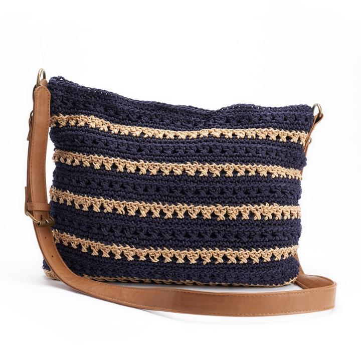 Sonoma Goods For Life&trade; Crochet Crossbody Bag, Women's, Blue (navy)