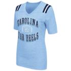 Women's Campus Heritage North Carolina Tar Heels Distressed Artistic Tee, Size: Medium, Dark Blue