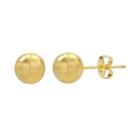 14k Gold-plated Ball Stud Earrings, Women's, Gold