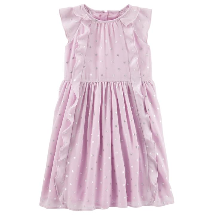 Girls 4-12 Oshkosh B'gosh&reg; Chiffon Waterfall (blue) Dress, Size: 4-5