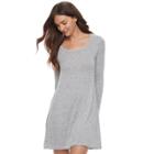 Women's Sonoma Goods For Life&trade; Knit Shift Dress, Size: Xxl, Silver