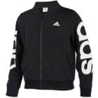 Girls 7-16 Adidas Climalite Space Dyed Melange Hoodie Sweatshirt, Size: Medium, Black