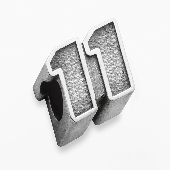 Insignia Collection Nascar Denny Hamlin Sterling Silver 11 Bead, Women's, Grey