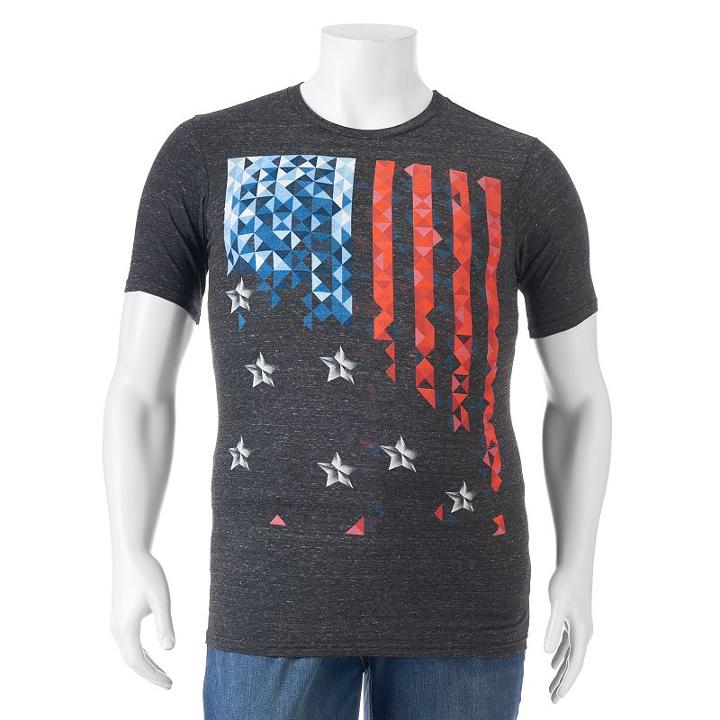 Big & Tall Apt. 9&reg; Military Tee, Men's, Size: Xxl Tall, Black