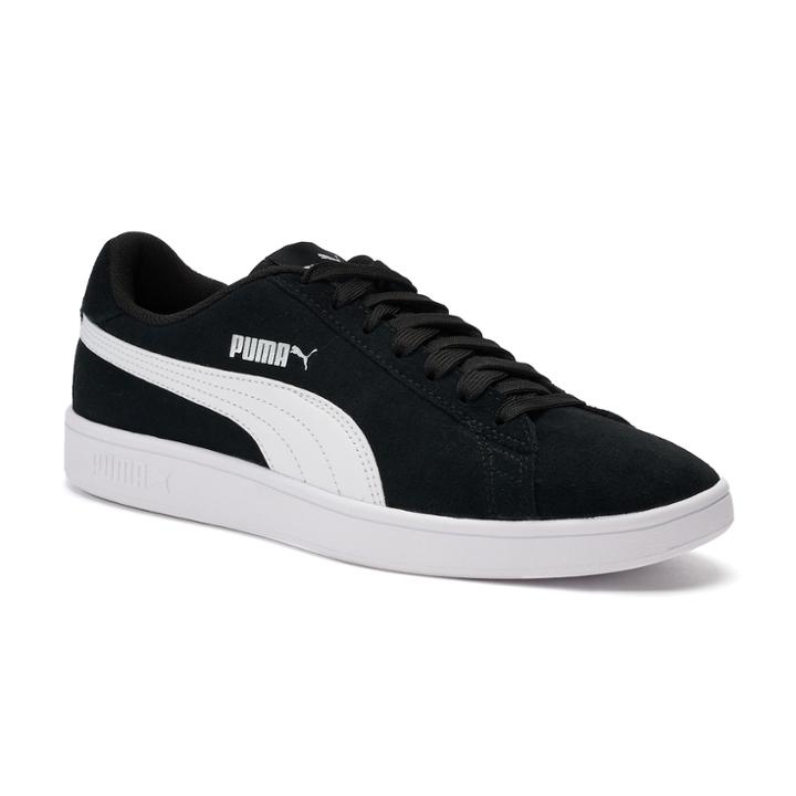 Puma Smash V2 Women's Suede Sneakers, Size: 8, Black