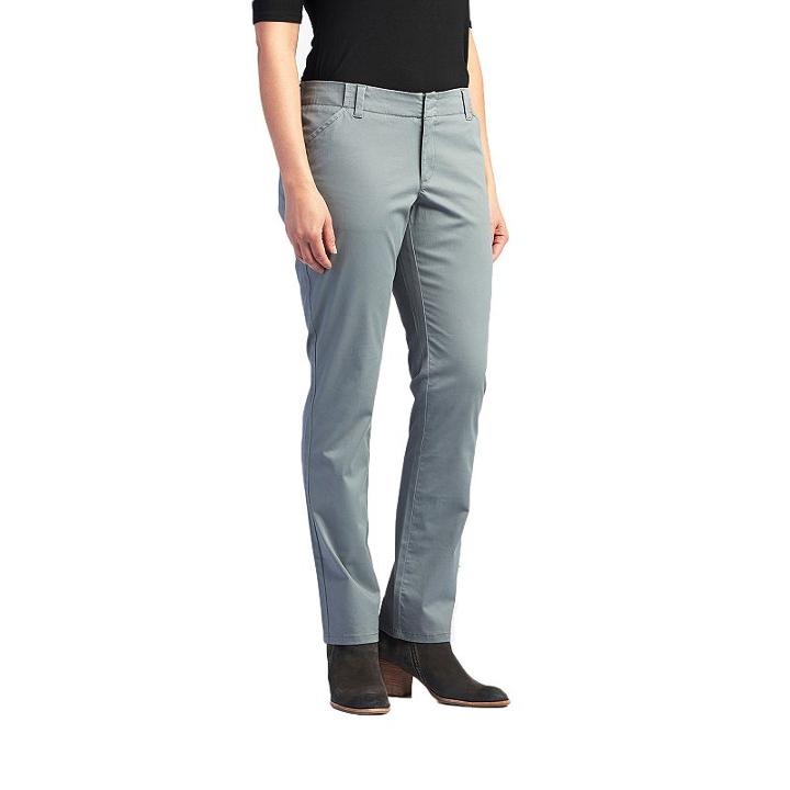 Women's Lee Essential Straight-leg Chino Pants, Size: 16 T/l, Med Grey