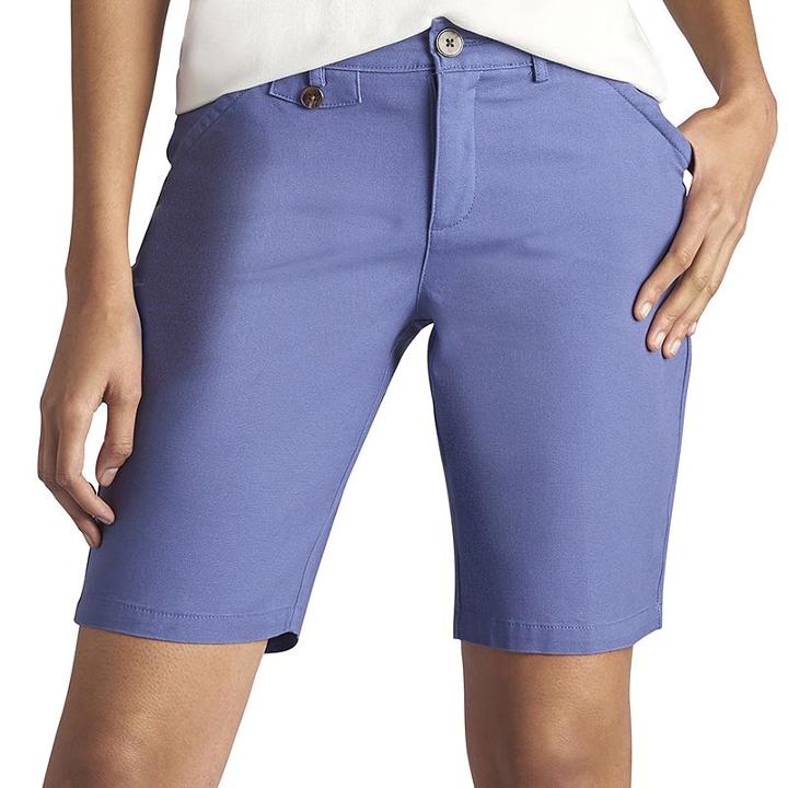 Women's Lee Total Freedom Bermuda Shorts, Size: 10 Avg/reg, Dark Blue