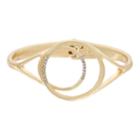 Simply Vera Vera Wang Circle Hinged Cuff Bracelet, Women's, Gold