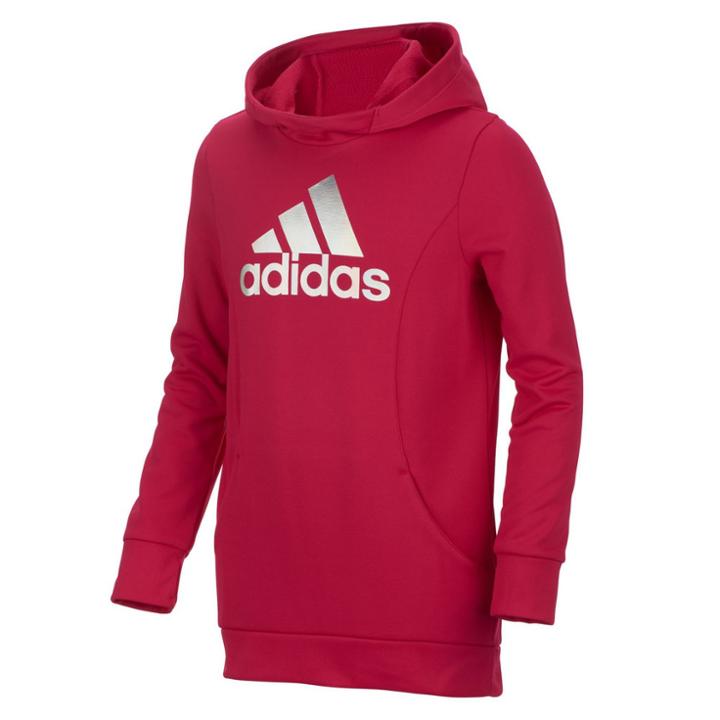Girls 7-16 Adidas Performance Hoodie, Size: Large, Dark Pink