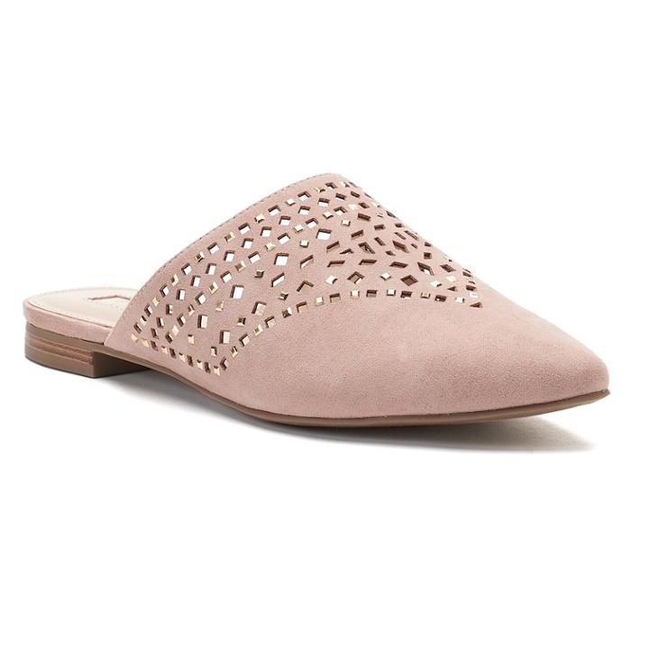 Jennifer Lopez Jujuba Women's Cutout Mules, Size: 7.5, Light Pink