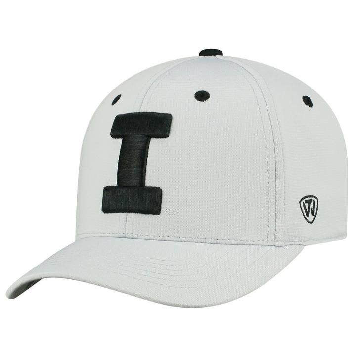 Adult Top Of The World Illinois Fighting Illini High Power Cap, Men's, Light Grey