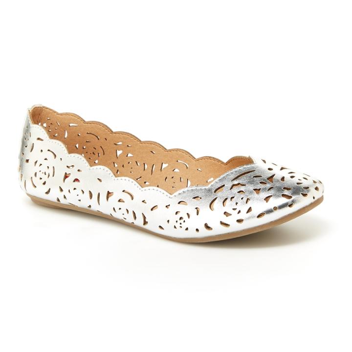 Unionbay Terry Women's Flats, Size: 7.5, Silver