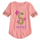 Plus Size Girls 7-16 So&reg; Varsity Graphic Tee, Size: 12 1/2, Brt Pink