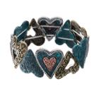 Believe In Laugh Live Love Heart Stretch Bracelet, Women's, Multicolor