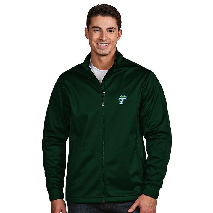 Men's Antigua Tulane Green Wave Waterproof Golf Jacket, Size: Medium, Dark Green