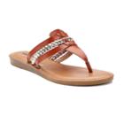 Sonoma Goods For Life&trade; Women's Strappy Thong Sandals, Size: Medium (9), Brown