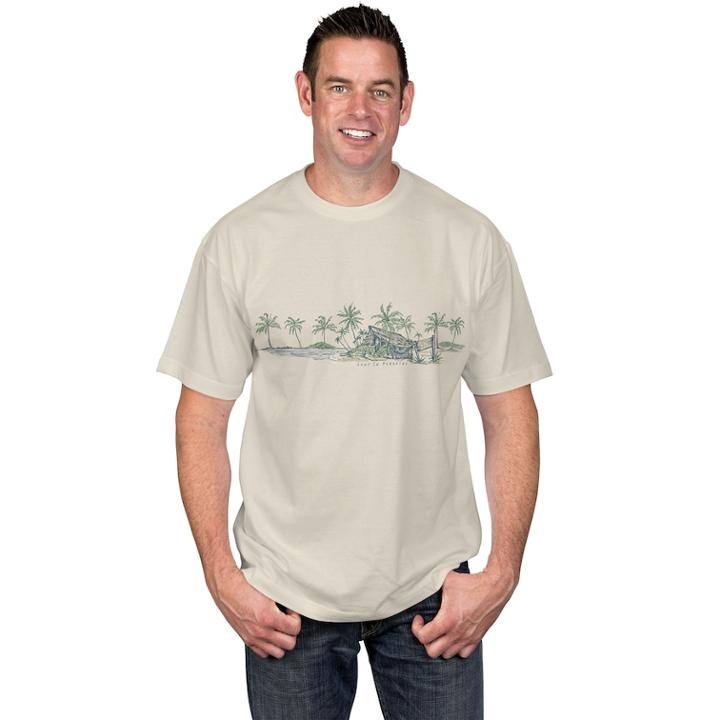 Men's Newport Blue Island Tee, Size: Xxl, Lt Beige