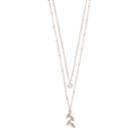 Lc Lauren Conrad Layered Leaf Necklace, Women's, Pink