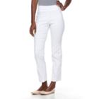Petite Dana Buchman Slimming Solution Classic Fit Dress Pants, Women's, Size: Xl Petite, White