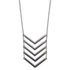 Chevron Ladder Necklace, Women's, Black