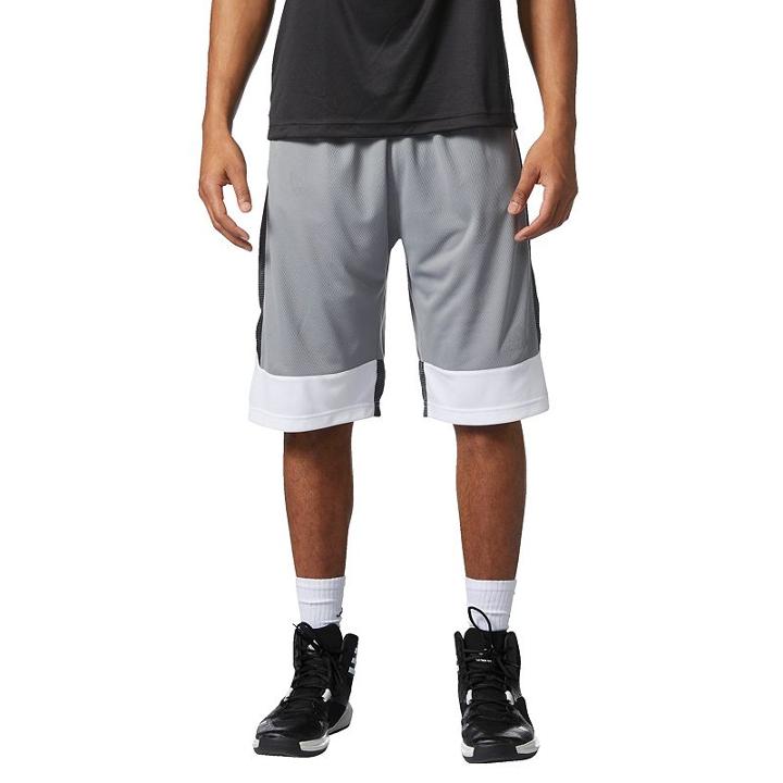 Men's Adidas Key Item Climalite Shorts, Size: Large, Med Grey