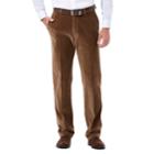 Men's Haggar Classic-fit Stretch Expandable Waistband Corduroy Pants, Size: 36x32, Lt Brown