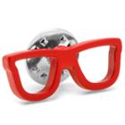 Glasses Lapel Pin, Men's, Red
