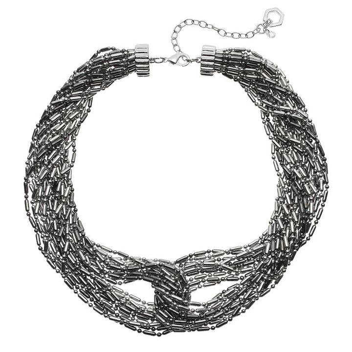 Simply Vera Vera Wang Interlocked Multi Strand Chunky Necklace, Women's, Multicolor