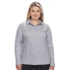 Plus Size Apt. 9&reg; Structured Shirt, Women's, Size: 3xl, Grey
